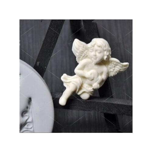 Baby Angel Silicone Rubber Flexible Food Safe Mold Clay Mold Gum Paste Silica Gel Mould- Resin, Chocolate Silicone Moulds PRZY