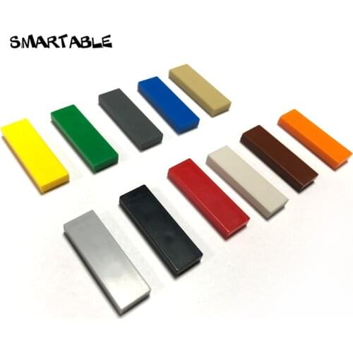 Smartable Tile 1x3 with Groove Flat Studs Building Blocks Parts Creative Toys For Kids Compatible Major Brands 63864 240pcs/lot