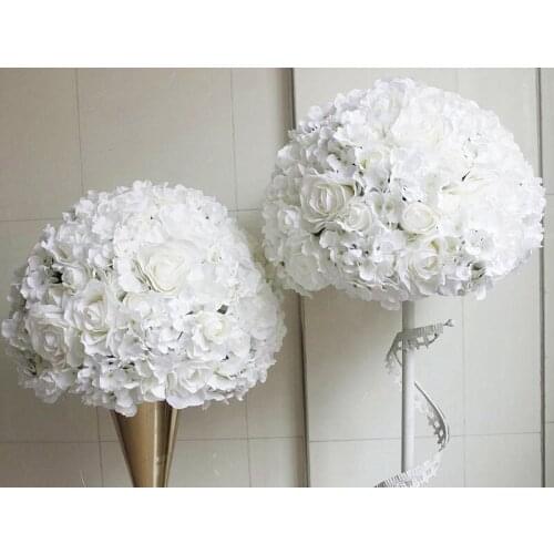 SPR white series artificial wedding flower wall backdrop decoration arch flower table centerpiece flower ball for party market