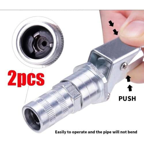 Grease Gun Coupler Lock Pliers Zerk Coupler Fitting 10,000 PSI 1/8 Inch NPT Upgraded Clip-off High Pressure Grease Couple