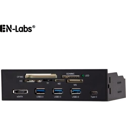 USB 2.0 Micro SD TF CF T-Flash XD 64G Memory Card Reader Adpater USB3.0 Hub DVD 5.25 PC Case Front Panel USB-C eSATA Motherboard