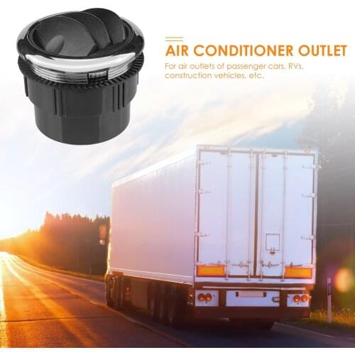 A/C Air Vents Universal 2.95 inch Air Conditioning Outlets with Chrome Outdoor Personal Car Decoration for RV Bus