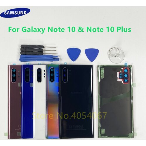 Back Cover Rear Case Glass Housing For Samsung Galaxy Note 10+ Plus N975 N975F & NOTE10 N970 N970F Battery Door + Replace Tools
