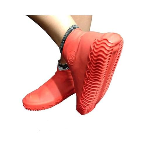 1 Pair Reusable Silicone Shoe Cover S / M / L Dwaterproof Water Rain Shoes Covers Outdoor Camping Non Slip Rubber Rain Boot