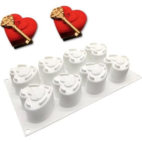 1PC Music Box Cake Bakeware Chocolate Mold Valentines Day Mousse Silicone Cake Mold Kitchen Accessories Baking Tools