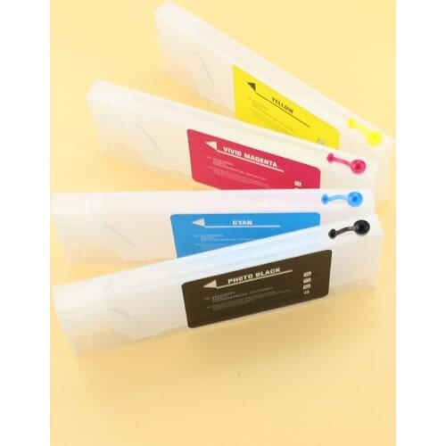 4 pcs/lot without float refillable empty cartridges for Roland Mutoh CISS ink system for Mimaki ink cartridge without chip