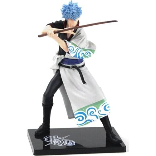 7" 18cm GINTAMA Silver Soul Banpresto DX Vol.1 Sakata Gintoki PVC Action Figure Collectible Model Toy