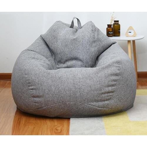 Lazy Sofa Cover Bean Bag Lounger Chair Sofa Seat Living Room Furniture Without Filler Beanbag Sofa Bed Pouf Puff Couch Tatami