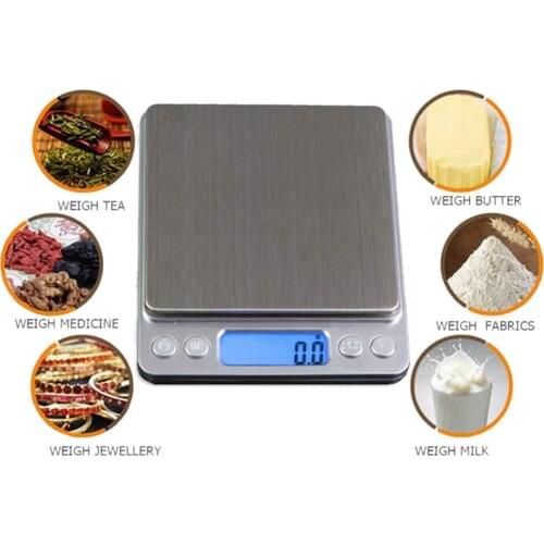 1000g/0.1g Digital Kitchen Scales Portable Electronic Scales Pocket LCD Precision Jewelry Scale Weight Balance Kitchen Tools