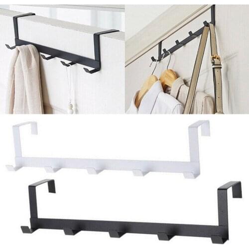 Door Hooks Over Door 5 Hooks Cupboard Drawer Hook Metal Door Hook Hanger Coat Hat Bag Door Hooks Hangers Home Storage Tools