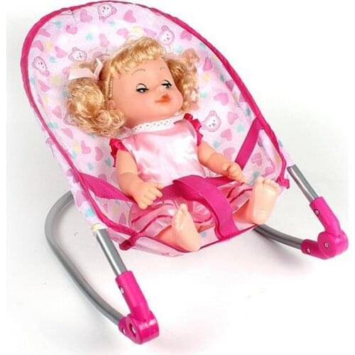 Baby Toddler Doll Bouncer Chair Carrier Playset for Reborn Doll for Mellchan Baby Dolls Accessories, Dollhouse Decoration