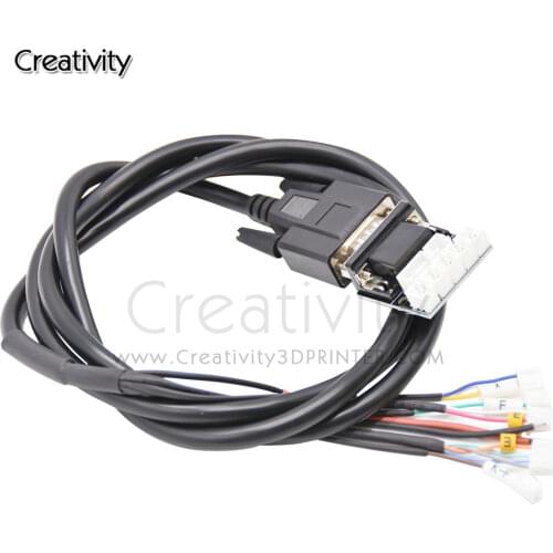 Creativity 3Dprinter integrated extrusion/nozzle heating/temperature control, using VGA signal cable transmission motherboard