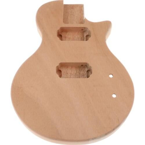 Unfinished DIY Electric Guitar Kit Mahogany Body & Neck Set Luthier Lovers