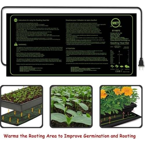 1PC Seedling Heating Mat 50x25cm Waterproof Plant Seed Germination Propagation Clone Starter Pad 110V/220V 17.5W Garden Supplies