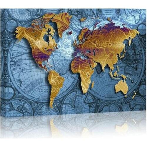 World Map Section Diamond Painting Full Square DIY Diamond Mosaic 3D Embroidery Beads Cross Stitch Kits Christmas deals L591