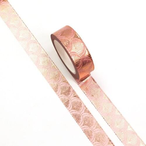 NEW 1PC 15mm*10m Foil Fan pattern Decorative Washi Tape Scrapbooking Masking Tape Office Supply designer mask washi tape