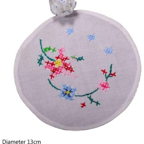 NEW cotton flower Cross stitch table place mat pad cloth wedding Placemat Christmas Doily Cup mug Coaster kitchen Accessories