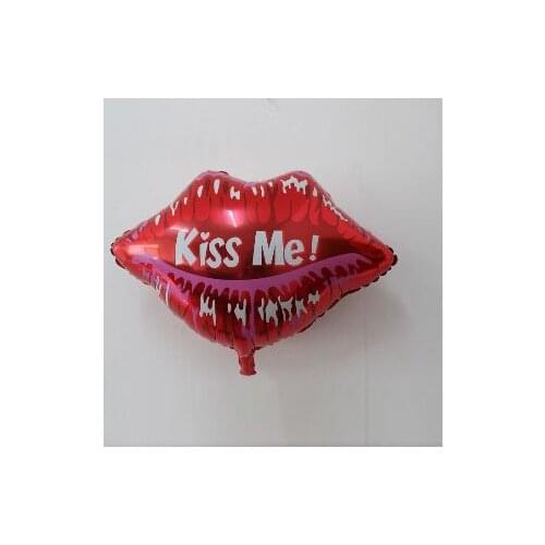 New arrival lip shaped foil balloons Sexy lips kiss me helium balloons wedding party balloon Valentines day gift 10pc/lot