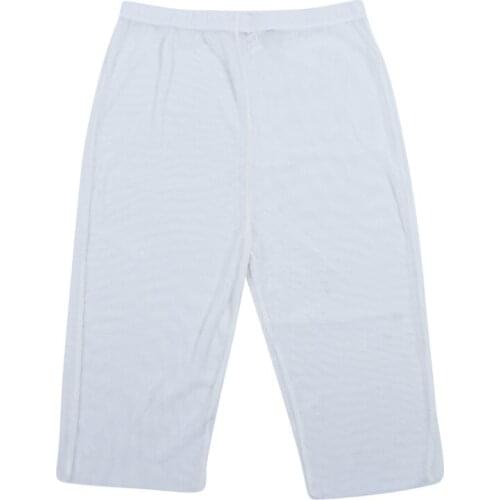 New Ladies Full Fishnet See Through Mesh Insert Hot Pant Legging Short