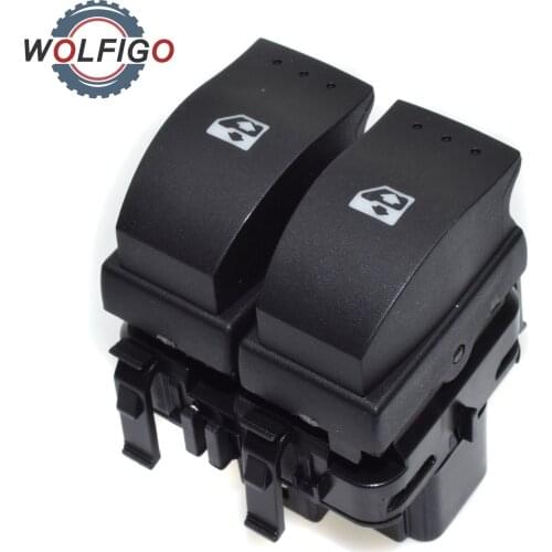 WOLFIGO Window Switch Countrol Button For Renault Clio II Trafic II Espace Megane II Scenic II 8200315034 8200549867