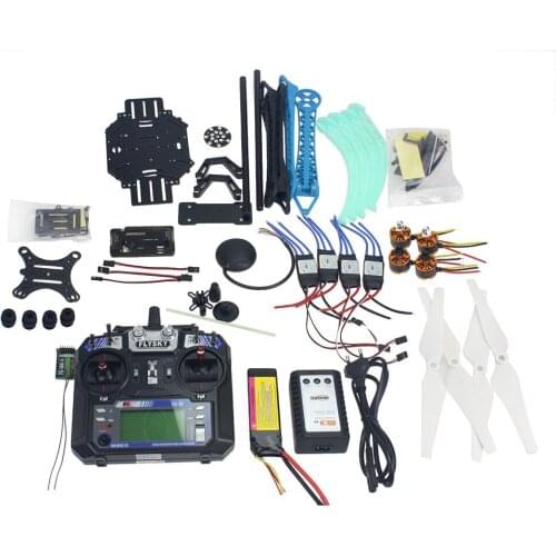 Full Kit RC Drone Quadrocopter Aircraft Kit 500mm Multi-Rotor Air Frame 6M GPS APM2.8 Flight Control Gimbal PTZ F08151-I