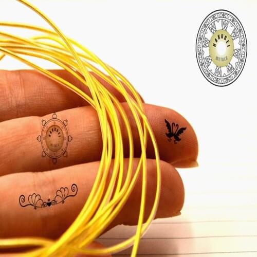 Gold-plated pure silver wire base 37 core OD: 1.0mm