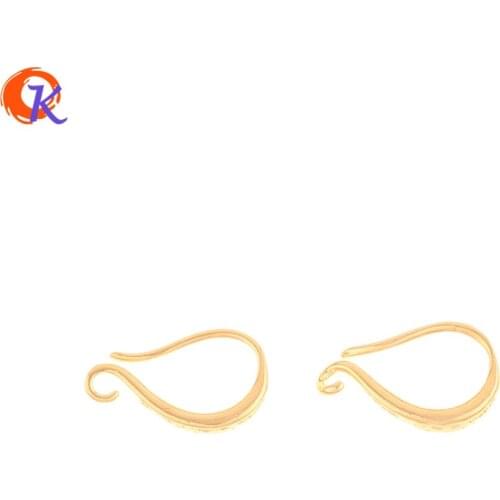 Cordial Design 100Pcs 9*15MM Jewelry Accessories/Hand Made/Earring Findings/Genuine Gold Plating/DIY Making/Earrings Hooks