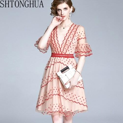 Womens Casual Dresses SHTONGHUA China