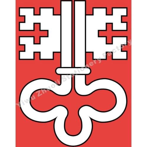 Switzerland Nidwalden Flag 120X120cm (4x4FT) 120g 100D Polyester Double Stitched High Quality Banner Free Shipping