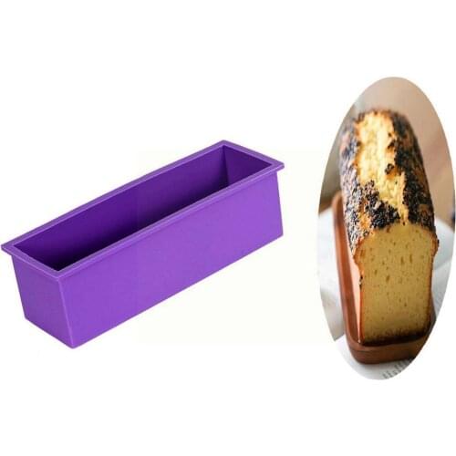 Cake Toast Silicone Mold Rectangular Baking Tool DIY Soap Handmade Mold Oversized Mold Cake Chocolate Toast Bread Mousse U9U6