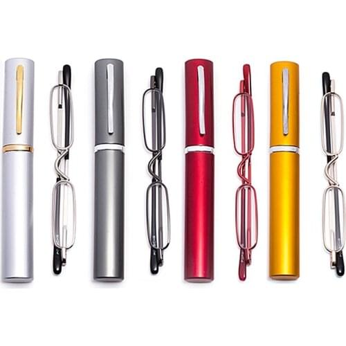 PANDER Fashion Reading Glasses Mini Folding Pocket Reader Foldable Lightweight +1.0 To +4.0 Presbyopia Hyperopia Glasses Gafas