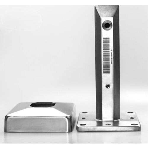 ZD Swimming Pool Fence SS 2205 Never Rust Square Base Mount Glass Spigot