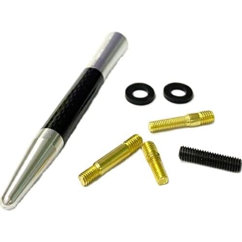 1PC Telescopic Car Antenna Universal Radio Antennas FM AM Signal Extension Antenna Carbon Fiber Aerials