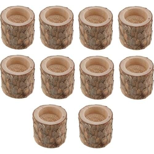 10Pcs Rustic Candle Holder Tealight Holder Candlestick Wedding Home Decor