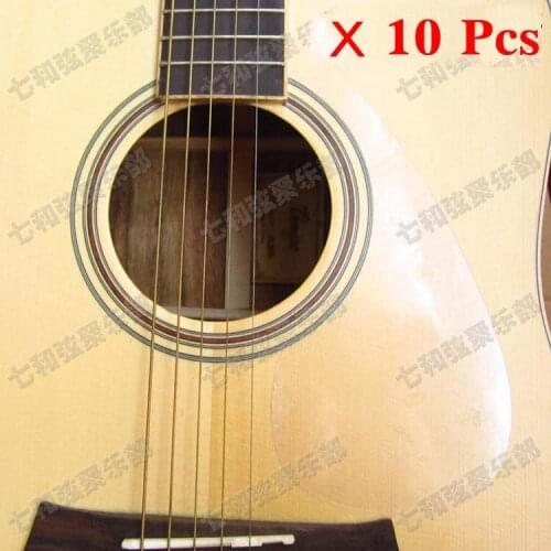 10 Pcs Transparent Clear Folk Acoustic Guitar Pickguard Pick Guard Anti-scratch Plate (TM-YM-10)