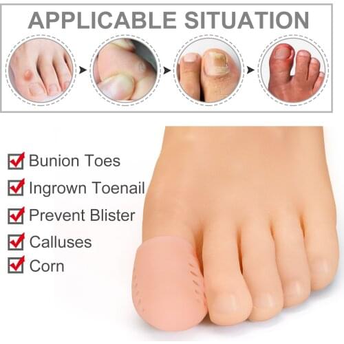 2pcs=1Pair Feet Finger Corrector Bunion Big Toe Separator Spreader Eases Foot Pain Foot Hallux Valgus Correction Guard Cushion