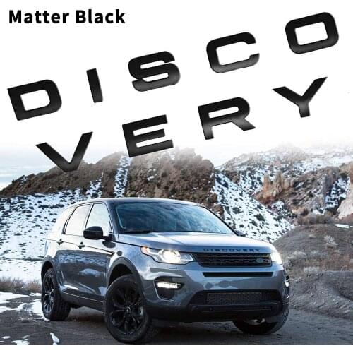 3D Letter DISCOVERY Car Rear Front Badge Emblem Decal Sticker for Land Rover Front Hood Rear Trunk