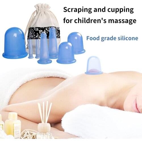 1pc Body Massage Anti Cellulite Vacuum Cans Silicone Suction Cupping Cups Anti-Cellulite Massager Therapy Face Facial Leg Kit