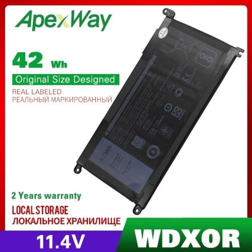 Apexawy WDXOR WDX0R Laptop Battery for DellInspiron 13 5000 5368 5378 7368 14 7000 7560 7460 5567 15 5538 5567 5568 7000 7560