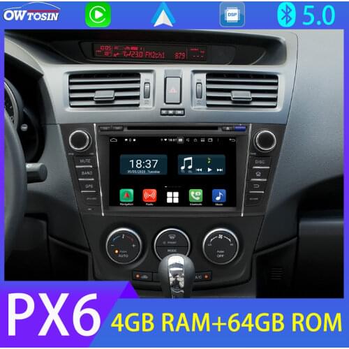 8" 1280*720P PX6 4+64G Car DVD Multimedia Player For Mazda 5/Premacy 2009-2012 Stereo Car Radio GPS 4G DAB CarPlay Android Auto
