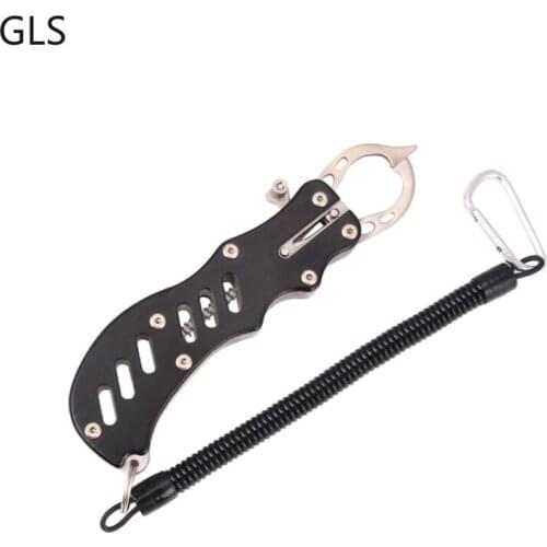 GLS Brand Stainless Steel Fishing Tackle Non-slip/Wear-resistant Fish Grip Multifunctional Black/Red/Blue Portable Tools