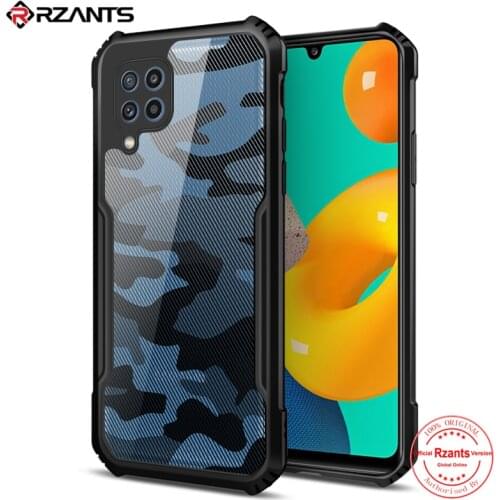 Rzants For Samsung Galaxy M32 Case Hard Camouflage Protection Slim Thin Small Hole Cover