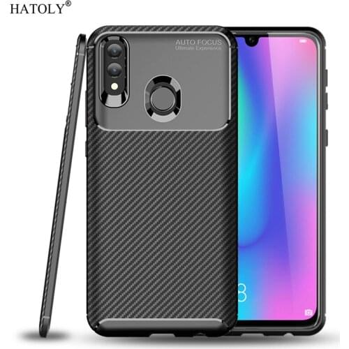 For Huawei Honor 10 Lite Case Cover Soft Silicone TPU Bumper Carbon Fiber Back Cover Honor 10 Lite Phone Case For Honor 10 Lite