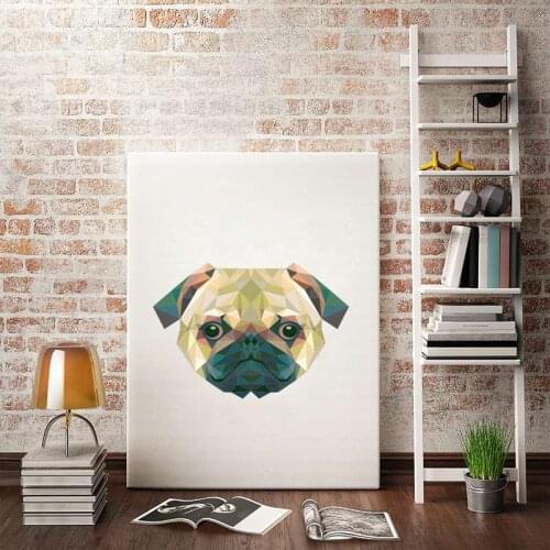 Canvas Painting Cartoon Animal Head Picture Nordic Art Poster Cute Animal Print Picture For Kid Living Room Home Decor Painting