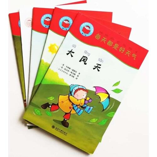 Whatever the Weather 4Books & Guide Book (1DVD) Start Reading Chinese Series Band2 Graded Readers Study Chinese Story Books