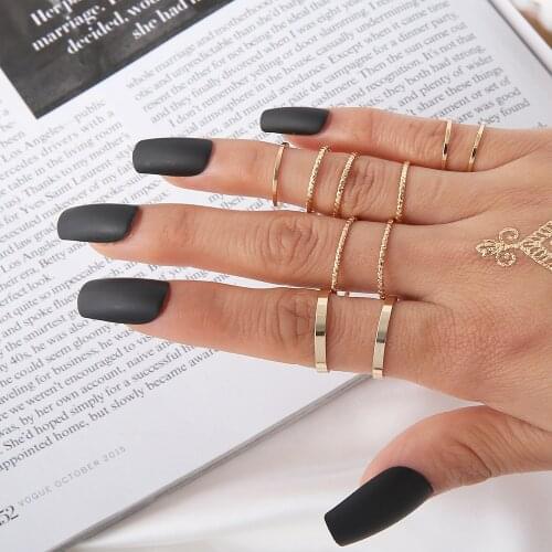 Pack of 10 personality creative knuckle ring Bohemian Retro Ring Set Women Wedding Anniversary Gift