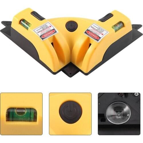 Right angle 2 Line Red Laser Level Meter 90Degree Vertical and Horizontal Level Tool Laser Measurement Tool Level Laser