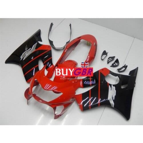 Motorcycle Fairings Red F4 Fairing For Honda CBR600RR F4 1999 2000 99 00 F4 Fairing Free windscreen Buygbr