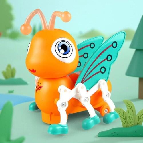 Cute LED Toy Bee Toy Animal Shape Fun Plastic Electronic Cartoon Bee Toy for Infants Luminous Toys Kids Early Education Toys