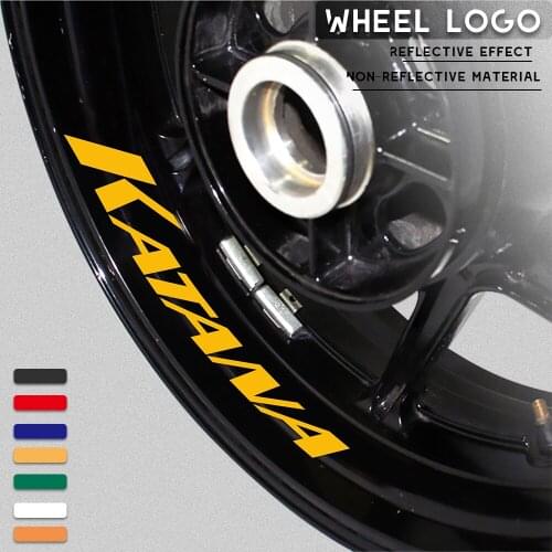 Motorcycle modified decals wheel rim reflective waterproof custom personalized decorative sticker for SUZUKI KATANA katana